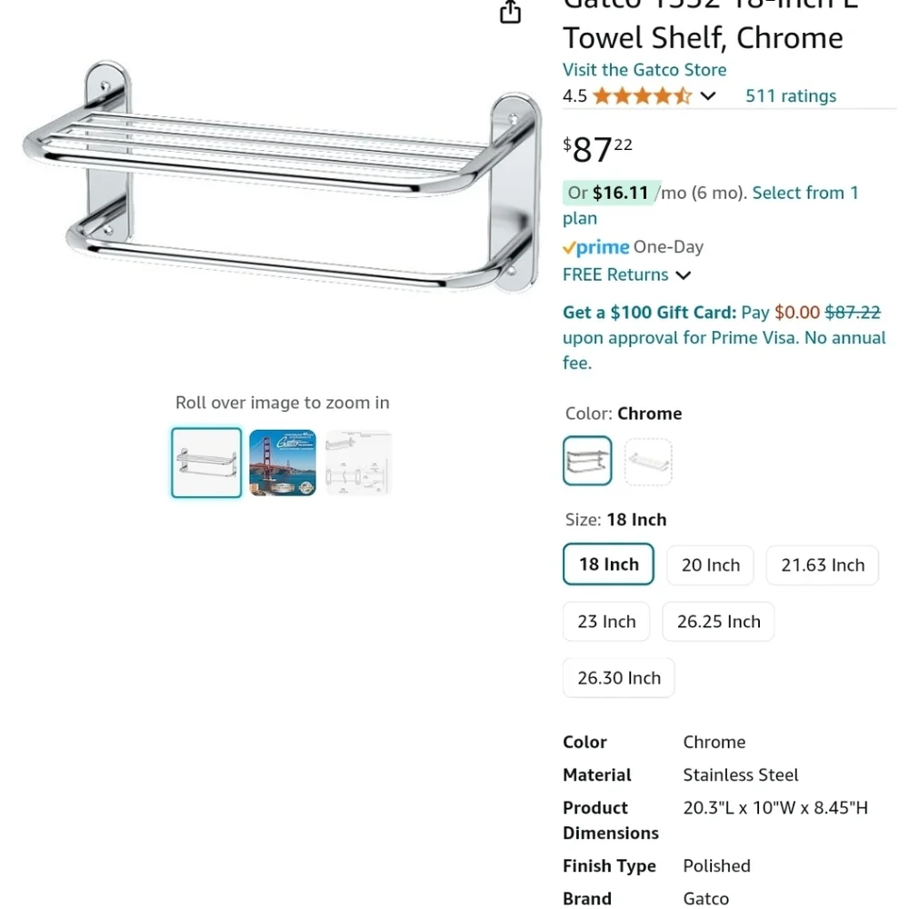Set of 2 Gatco 1532 18